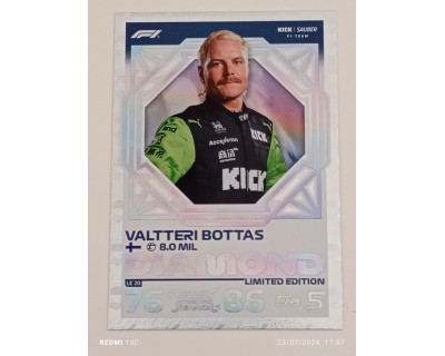 TOPPS TURBO ATTAX 2024 VALTTERI BOTTAS DIAMOND LE20