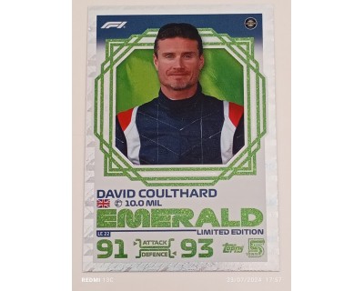 TOPPS TURBO ATTAX 2024 DAVID COULTHARD LE22