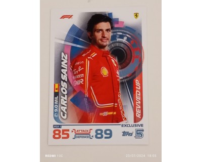 TOPPS TURBO ATTAX 2024 CARLOS SAINZ REVVED UP MGA1