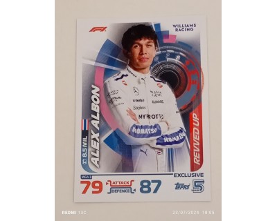 TOPPS TURBO ATTAX 2024 ALEX ALBON REVVED UP MGA3