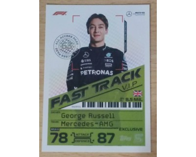 TOPPS TURBO ATTAX 2024 GEORGE RUSSELL FAST TRACK MGA6