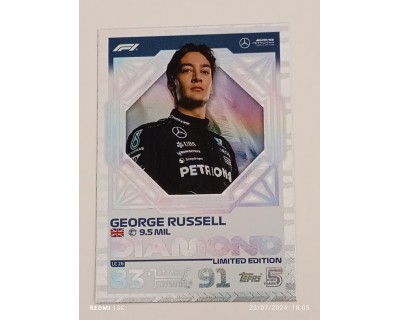 TOPPS TURBO ATTAX 2024 GEORGE RUSSELL DIAMOND LE26