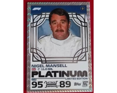 TOPPS TURBO ATTAX 2024 NIGEL MANSELL PLATINUM LE48