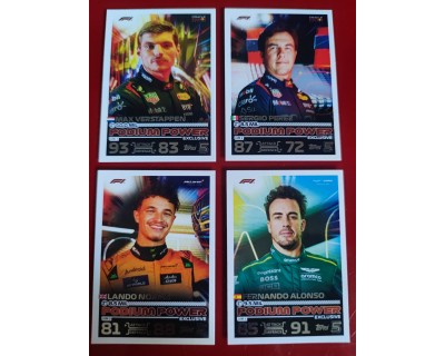 TOPPS TURBO ATTAX 2024 PACK 4 PODIUM POWER JUM1, JUM2, JUM3, JUM4