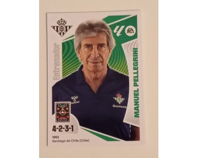 LIGA ESTE 2024/2025 MANUEL PELLEGRINI REAL BETIS Nº 2