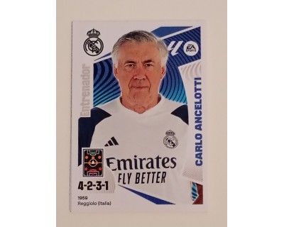 LIGA ESTE 2024/2025 CARLO ANCELOTTI REAL MADRID Nº 2