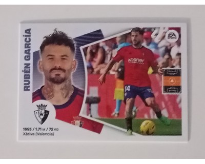 LIGA ESTE 2024/2025 RUBEN GARCIA CA OSASUNA Nº 15