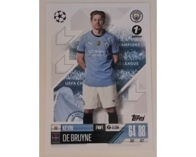 MATCH ATTAX CHAMPIONS LEAGUE 2024/2025 KEVIN DE BRUYNE Nº20 1ST