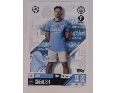 MATCH ATTAX CHAMPIONS LEAGUE 2024/2025 JACK GREALISH Nº21 1ST