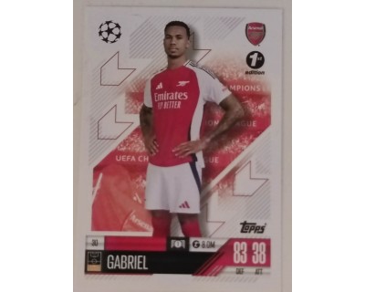 MATCH ATTAX CHAMPIONS LEAGUE 2024/2025 GABRIEL Nº 30 1ST