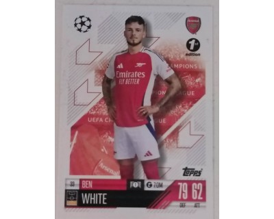 MATCH ATTAX CHAMPIONS LEAGUE 2024/2025 BEN WHITE Nº 33 1ST