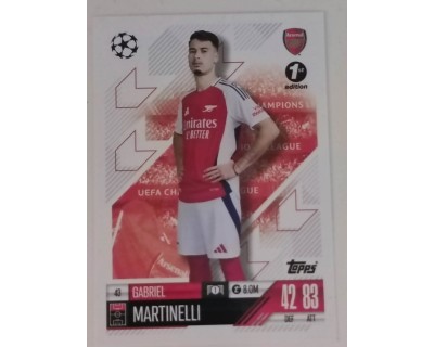 MATCH ATTAX CHAMPIONS LEAGUE 2024/2025 GABRIEL MARTINELLI Nº 43 1ST