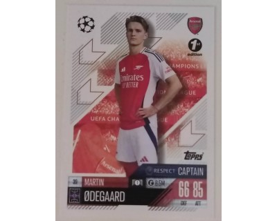 MATCH ATTAX CHAMPIONS LEAGUE 2024/2025 MARTIN ODEGAARD Nº 39 1ST