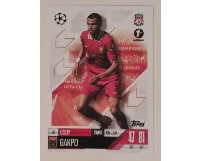 MATCH ATTAX CHAMPIONS LEAGUE 2024/2025 CODY GAKPO Nº 60 1ST