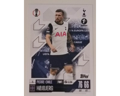 MATCH ATTAX CHAMPIONS LEAGUE 2024/2025 PIERRE-EMILE HOJBJERG Nº 75 1ST