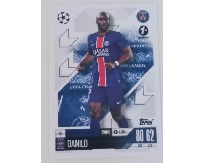 MATCH ATTAX CHAMPIONS LEAGUE 2024/2025 DANILO Nº 164 1ST