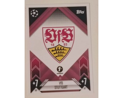 MATCH ATTAX CHAMPIONS LEAGUE 2024/2025 VFB STUTTGART Nº 172 1ST