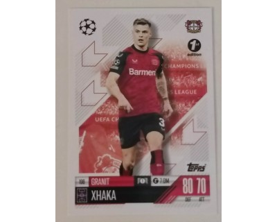 MATCH ATTAX CHAMPIONS LEAGUE 2024/2025 GRANIT XHAKA Nº 198 1ST