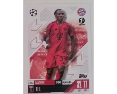 MATCH ATTAX CHAMPIONS LEAGUE 2024/2025 MATHYS TEL Nº 224 1ST