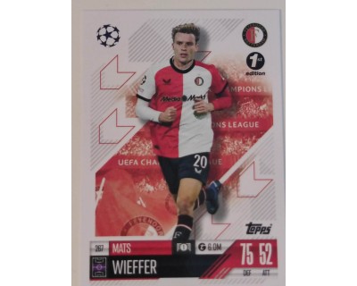 MATCH ATTAX CHAMPIONS LEAGUE 2024/2025 MATS WIEFFER Nº 267 1ST