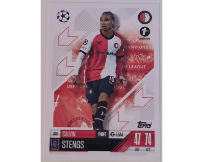 MATCH ATTAX CHAMPIONS LEAGUE 2024/2025 CALVIN STENGS Nº 269 1ST