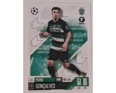 MATCH ATTAX CHAMPIONS LEAGUE 2024/2025 PEDRO GONCALVES Nº 277 1ST