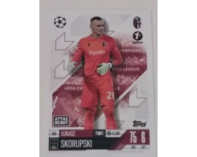 MATCH ATTAX CHAMPIONS LEAGUE 2024/2025 LUKASZ SKORUPSKI Nº 335 1ST