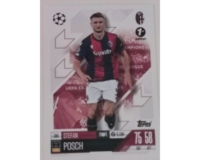 MATCH ATTAX CHAMPIONS LEAGUE 2024/2025 STEFAN POSCH Nº 338 1ST