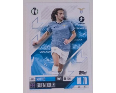 MATCH ATTAX CHAMPIONS LEAGUE 2024/2025 MATTEO GUENDOUZI Nº 366 1ST