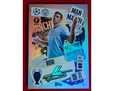 MATCH ATTAX CHAMPIONS LEAGUE 2024/2025 RODRI MOM SIGNATURE STYLE 397 1ST