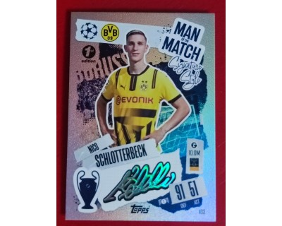 MATCH ATTAX CHAMPIONS LEAGUE 2024/2025 NICO SCHLOTTERBECK MOM SIGNATURE STYLE 403 1ST