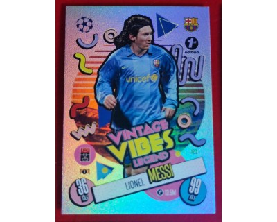 MATCH ATTAX CHAMPIONS LEAGUE 2024/2025 LIONEL MESSI VIBES LEGEND 420 1ST