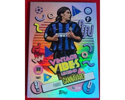 MATCH ATTAX CHAMPIONS LEAGUE 2024/2025 FABIO CANNAVARO VIBES LEGEND 427 1ST