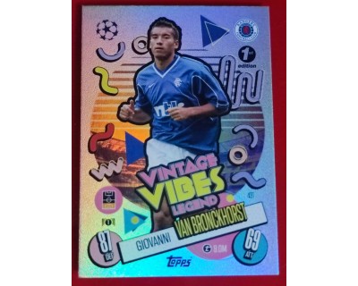 MATCH ATTAX CHAMPIONS LEAGUE 2024/2025 GIOVANNI VAN BRONCKHORST VIBES LEGEND 431 1ST