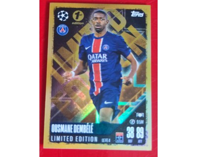 MATCH ATTAX CHAMPIONS LEAGUE 2024/2025 OUSMANE DEMBELE LIMITED EDITION LE FE4 1ST