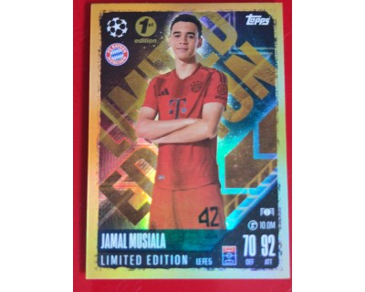 MATCH ATTAX CHAMPIONS LEAGUE 2024/2025 JAMAL MUSIALA LIMITED EDITION LE FE5 1ST