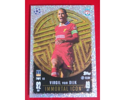 MATCH ATTAX CHAMPIONS LEAGUE 2024/2025 VIRGIL VAN DIJK INMORTAL ICONS II3