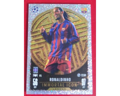 MATCH ATTAX CHAMPIONS LEAGUE 2024/2025 RONALDINHO INMORTAL ICONS II5