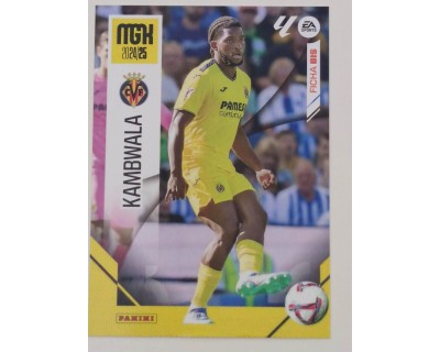 Megacracks 2024/2025 KAMBWALA Villarreal CF Nº 366 BIS FICHA BIS SEGUNDA EDICION