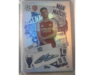 MATCH ATTAX UCL DECLAN RICE MAN OF THE MATCH Nº398