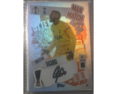 MATCH ATTAX UCL GUGLIELMO VICARIO MAN OF THE MATCH Nº401