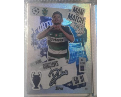 MATCH ATTAX UCL PEDRO GONCALVES MAN OF THE MATCH Nº409