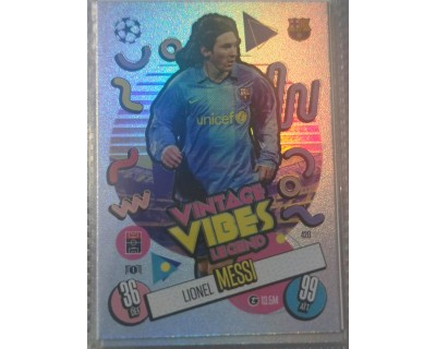 MATCH ATTAX UCL LIONEL MESSI VINTAGE VIBES LEGEND Nº420