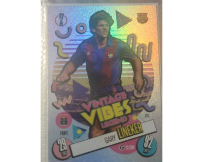 MATCH ATTAX UCL LINEKER VINTAGE VIBES LEGEND Nº421