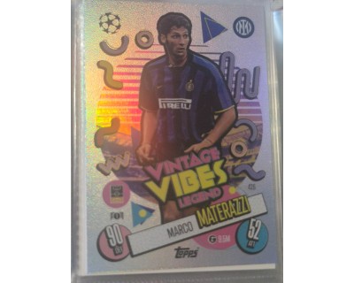 MATCH ATTAX UCL MATERAZZI VINTAGE VIBES LEGEND Nº426