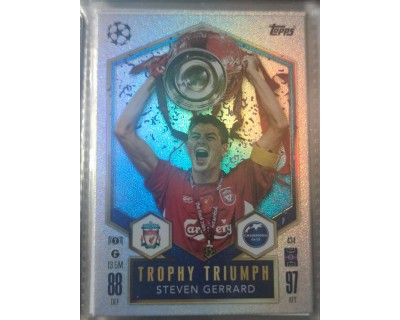 MATCH ATTAX UCL STEVEN GERRARD TROPHY TRIUMPH Nº434