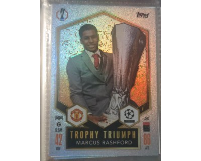 MATCH ATTAX UCL MARCUS RASHFORD TROPHY TRIUMPH Nº436