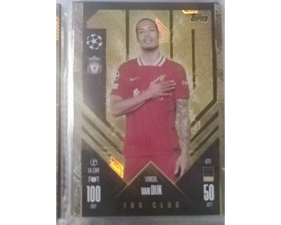 MATCH ATTAX UCL VAN DIJK 100 CLUB Nº470