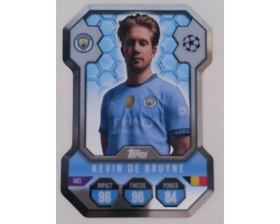 MATCH ATTAX UCL KEVIN DE BRUYNE CHROME SHIELD NºSH1