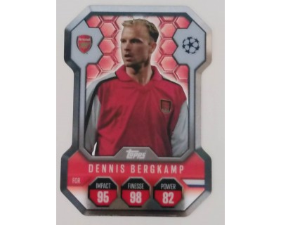 MATCH ATTAX UCL DENNIS BERGKAMP CHROME SHIELD NºSH3